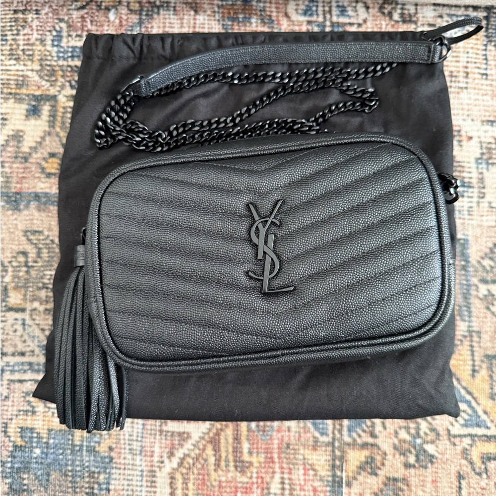 Saint Laurent Lou Mini Quilted Leather Camera Bag